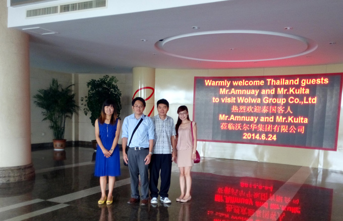 Thailand customer visited wolwa group