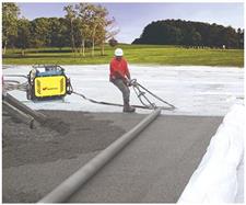 permeable concrete paving leveling machine
