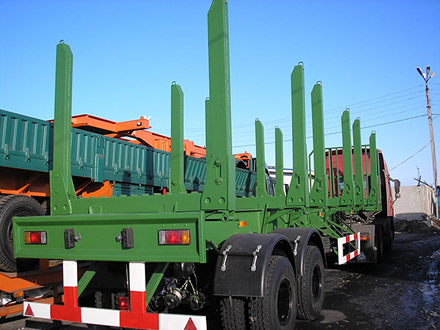 Timber transport semi trailer